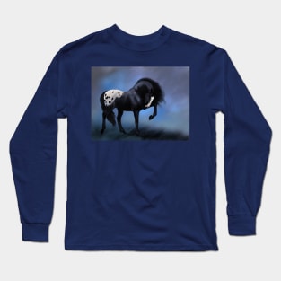 Black Appaloosa Long Sleeve T-Shirt